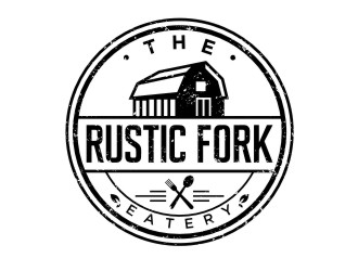 The rustic fork eatery  logo design by dibyo