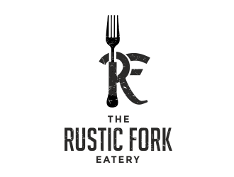 The rustic fork eatery  logo design by aldesign