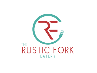 The rustic fork eatery  logo design by bloomgirrl
