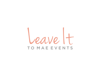 Leave It To Mae Events logo design by bricton