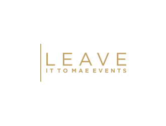 Leave It To Mae Events logo design by bricton