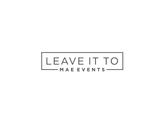 Leave It To Mae Events logo design by bricton