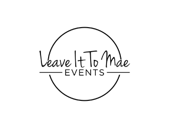 Leave It To Mae Events logo design by johana