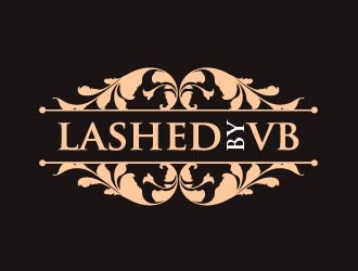 Lashed By VB  logo design by shravya