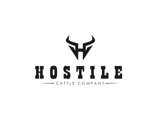Hostile Cattle Company logo design by sanworks