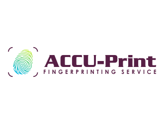 ACCU-Print Fingerprinting Service logo design by mletus