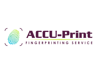 ACCU-Print Fingerprinting Service logo design by mletus