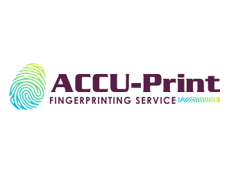 ACCU-Print Fingerprinting Service logo design by mletus