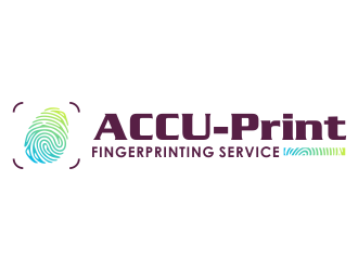 ACCU-Print Fingerprinting Service logo design by mletus