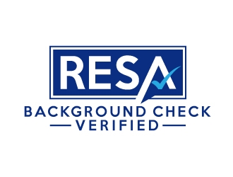 RESA Background Check Verified  logo design by nexgen