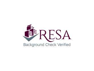 RESA Background Check Verified  logo design by ROSHTEIN