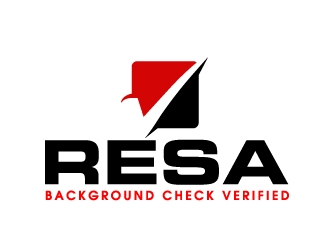 RESA Background Check Verified  logo design by ElonStark