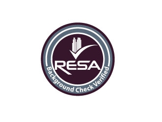 RESA Background Check Verified  logo design by Webphixo