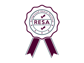 RESA Background Check Verified  logo design by nona