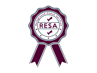 RESA Background Check Verified  logo design by nona