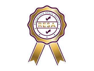 RESA Background Check Verified  logo design by nona