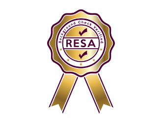 RESA Background Check Verified  logo design by nona