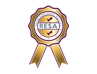 RESA Background Check Verified  logo design by nona