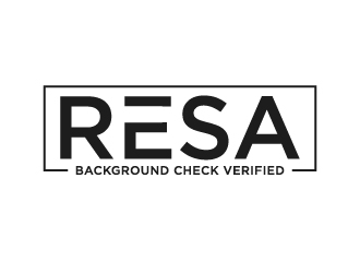RESA Background Check Verified  logo design by labo