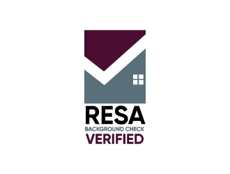RESA Background Check Verified  logo design by Erasedink