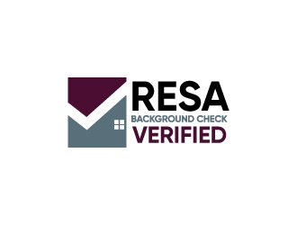 RESA Background Check Verified  logo design by Erasedink