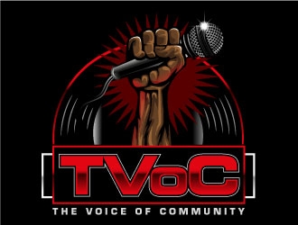 The Voice of Community (TVoC) logo design by Suvendu