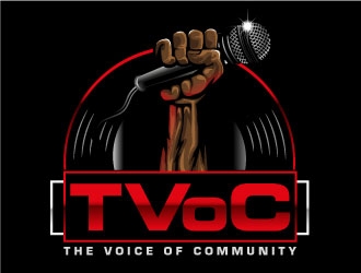 The Voice of Community (TVoC) logo design by Suvendu