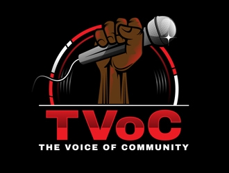 The Voice of Community (TVoC) logo design by DreamLogoDesign