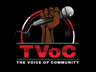 The Voice of Community (TVoC) logo design by DreamLogoDesign