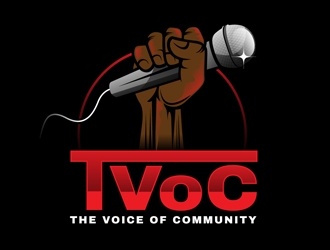 The Voice of Community (TVoC) logo design by DreamLogoDesign