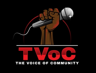 The Voice of Community (TVoC) logo design by DreamLogoDesign