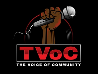 The Voice of Community (TVoC) logo design by DreamLogoDesign