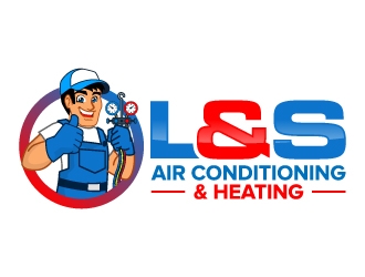 L & S Air Conditioning & Heating logo design by jaize