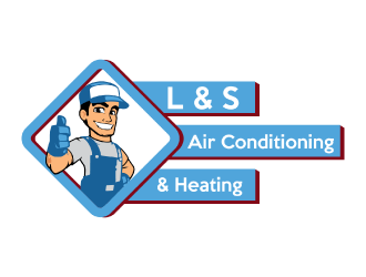 L & S Air Conditioning & Heating logo design by nona