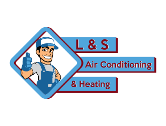 L & S Air Conditioning & Heating logo design by nona