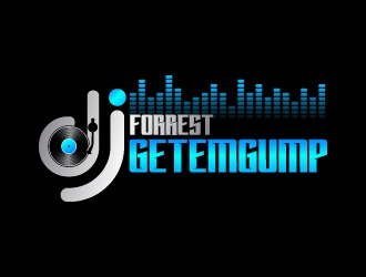 DJ Forrest Getemgump logo design by jaize