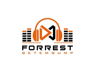 DJ Forrest Getemgump logo design by pencilhand