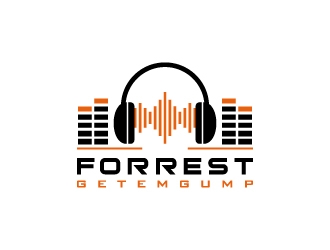 DJ Forrest Getemgump logo design by pencilhand