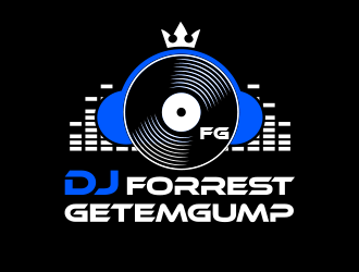 DJ Forrest Getemgump logo design by BeDesign