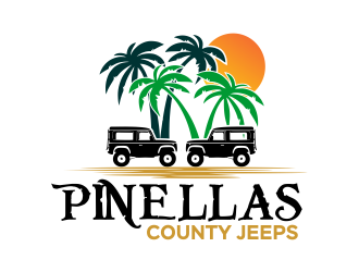 Pinellas County Jeeps logo design by ROSHTEIN