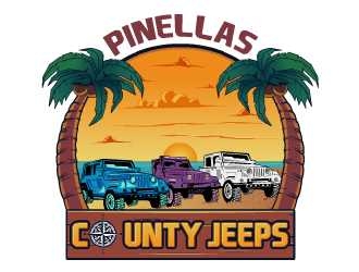 Pinellas County Jeeps logo design by Kyo25