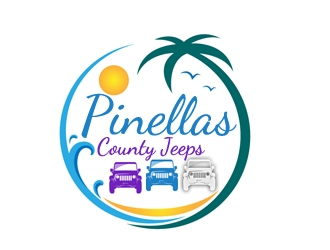 Pinellas County Jeeps logo design by nikkl