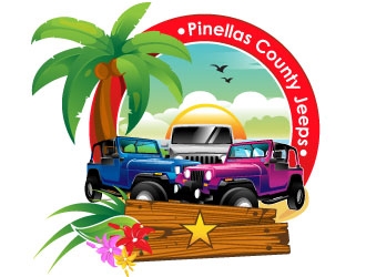 Pinellas County Jeeps logo design by Suvendu
