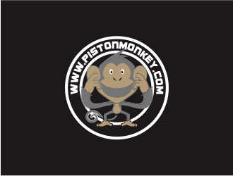 www.pistonmonkey.com logo design by Dianasari