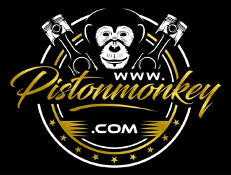 www.pistonmonkey.com logo design by MAXR
