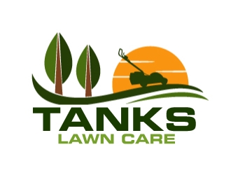 Tanks Lawn Care logo design by ElonStark