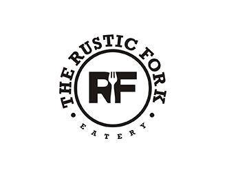 The rustic fork eatery  logo design by logolady