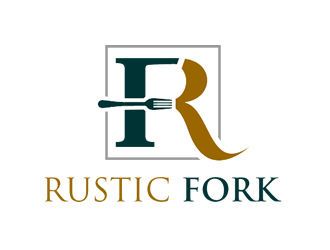 The rustic fork eatery  logo design by Coolwanz