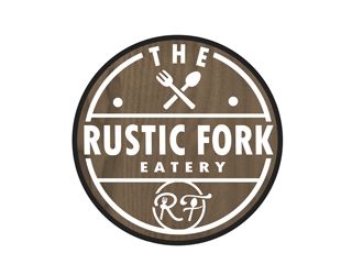 The rustic fork eatery  logo design by Arrs