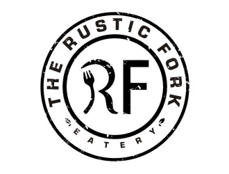 The rustic fork eatery  logo design by dibyo